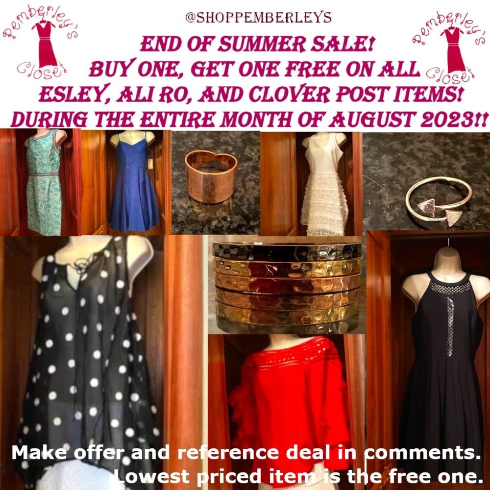 Pemberley's Closet August 2023 End of Summer Sale!
